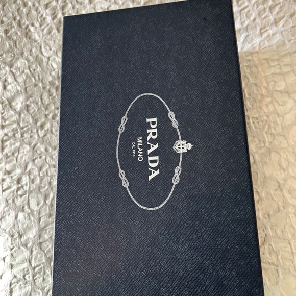 GORGEOUS PRADA NUDE PATENT LEATHER PEEP TOE WEDGE SLING BACK SIZE 38 1/2 - Picture 11 of 12